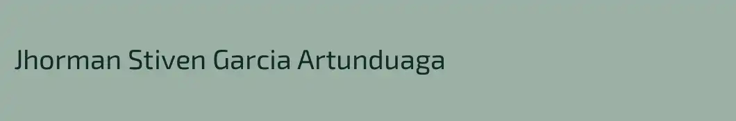 Jhorman Stiven Garcia Artunduaga